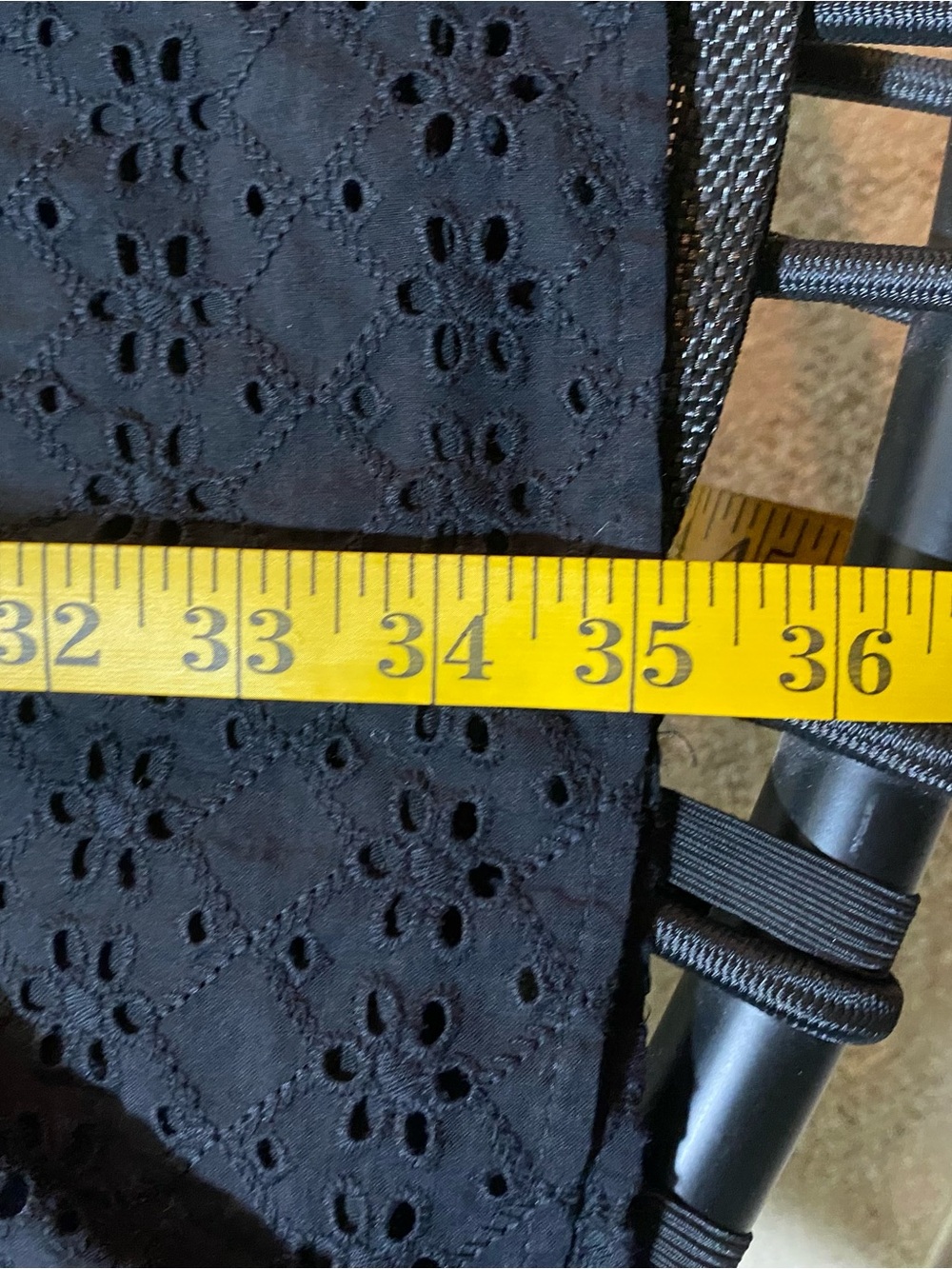 LOFT sleeveless sundress Black Eyelet Tiered with ruffle details - Picture 10 of 13